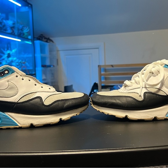 Nike men’s size 9 air max 90/1 in Laser blue - Picture 2 of 4